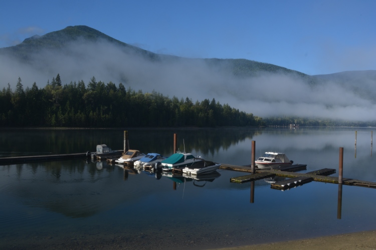 fog over mountains